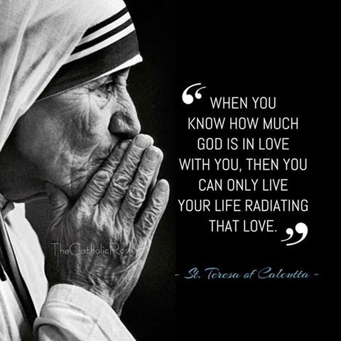You cannot help but love others when you know how much you are loved by God.
#mothertheresa #spiritualquotes #spiritualinspiration