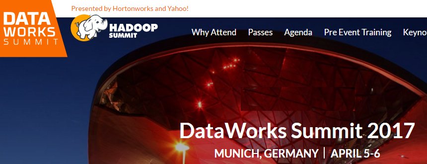 I am at 2017 DataWorks Summit Munich. Please let me know if you are here. #DWS17 #futureofdata