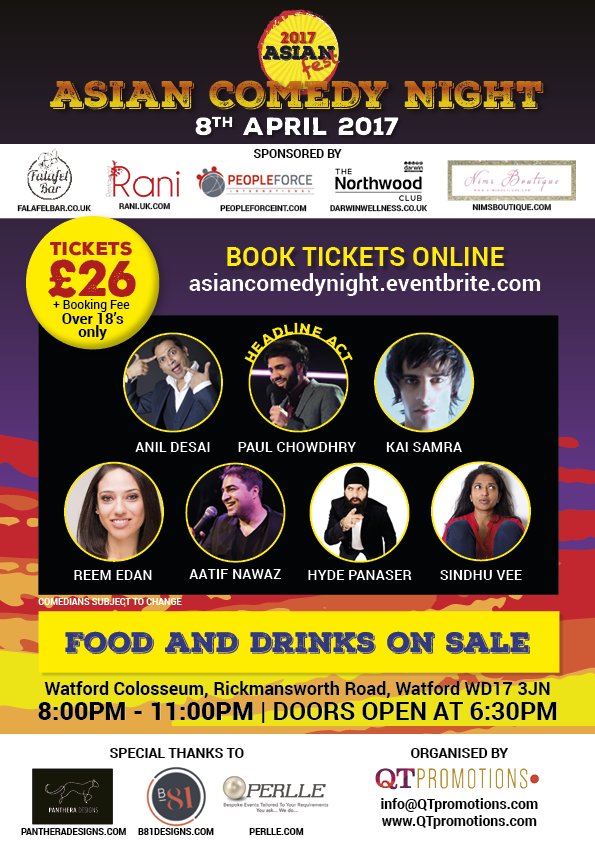 ChilliOfficial's tweet photo. 😂Asian Comedy Night with headline act Paul Chowdhry!😂

Lots of comedians - Very Limited Tickets!

Buy Your Tickets - https://t.co/zNkdppYyvk https://t.co/QawF8rT1tK