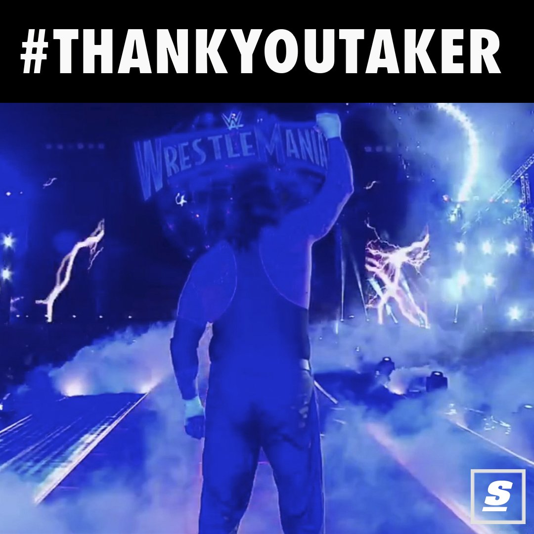 theScore's tweet photo. Thanks for the memories, Undertaker. 👏

#ThankYouTaker https://t.co/lVj1OLMTiu