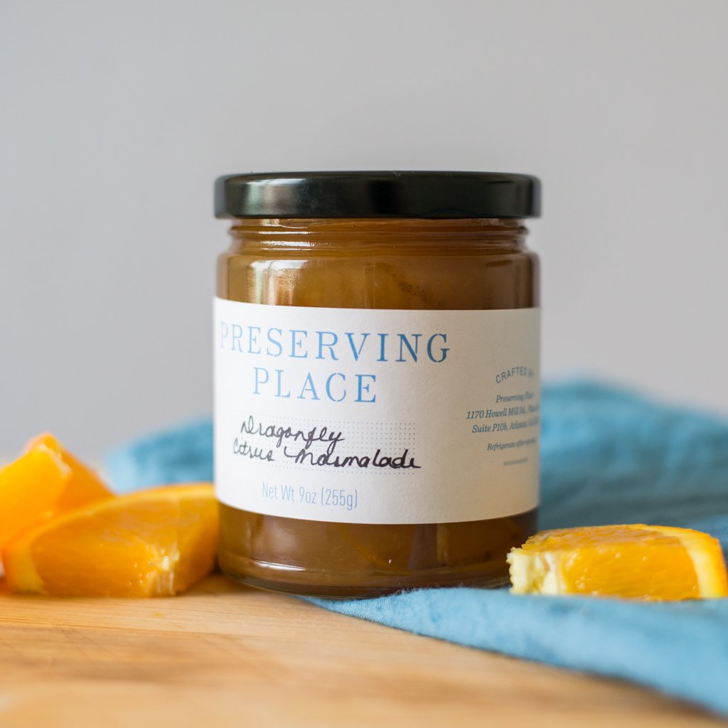 PreservingPlc's tweet photo. Citrus lovers, this one is for you. Our Dragonfly Citrus Marmalade is bursting with orange and lemon flavor. #PreservingPlace #marmalade https://t.co/Q9aB5G34sc