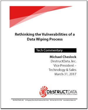 DestructData's tweet photo. Rethinking Vulnerabilities of a Data Wiping Process: Michael Cheslock blows up prevaling some data wiping beliefs https://t.co/U7KBFjgjVM https://t.co/4zZhy1Vh62
