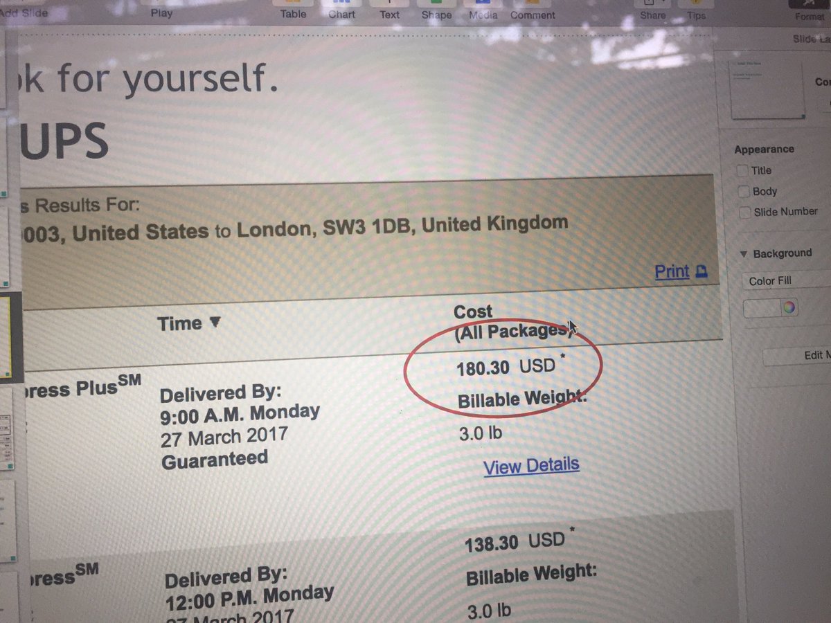 raisarahm's tweet photo. Updating our deck and being reminded of why we started @airposted. Costs $180 to ship 3lb from DC to London... https://t.co/XgmH5gnJsN