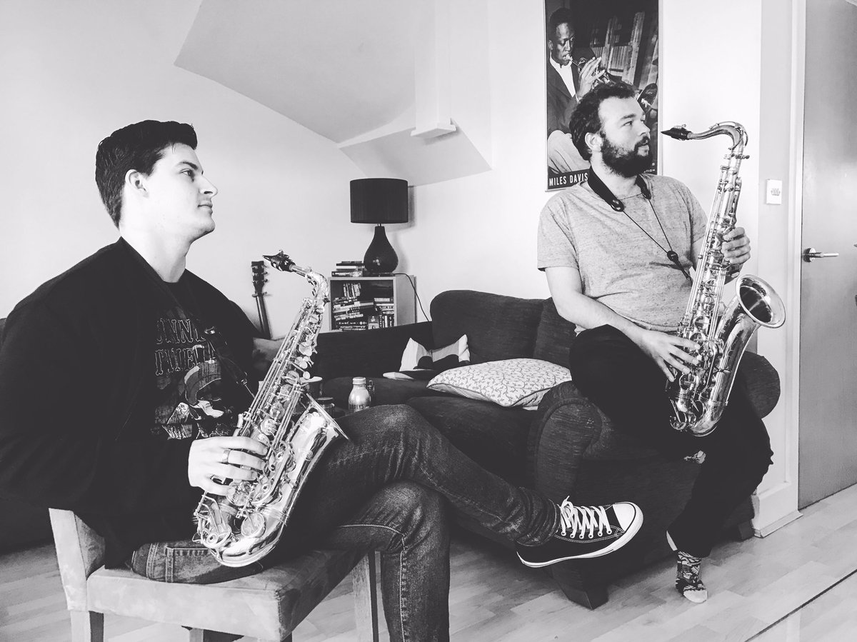Hardcore concentration during a rare rehearsal day...
#moreismore #music #sax #rehearsal