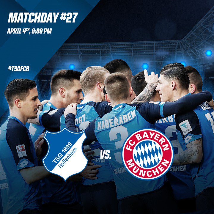 MATCHDAY. Floodlights on. 💡 Third against first - the top match #TSGFCB is only a few hours away.