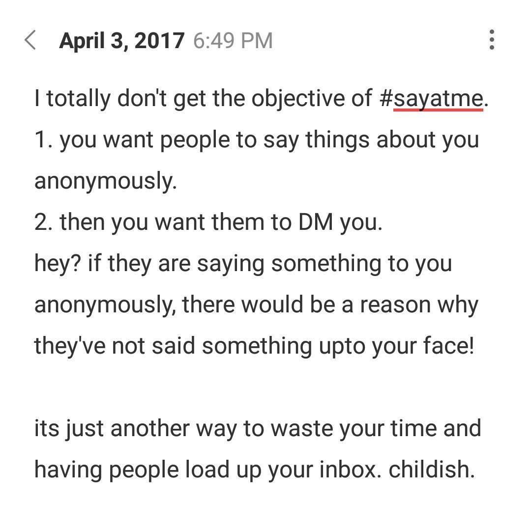 gurdittt's tweet photo. my view on yet another childish trend of my youth era, #sayatme. #socialmedia https://t.co/UnkLOyOQSh
