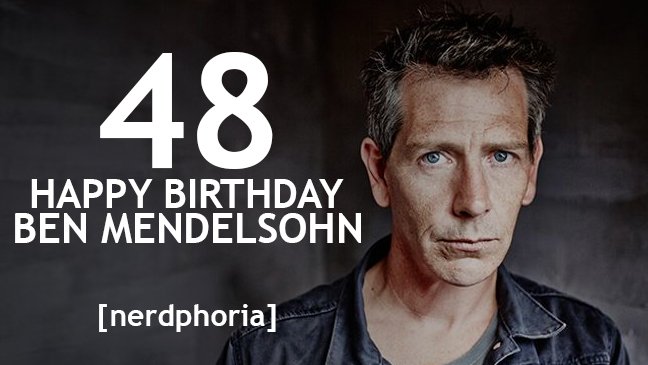 Happy Birthday to Ben Mendelsohn!    