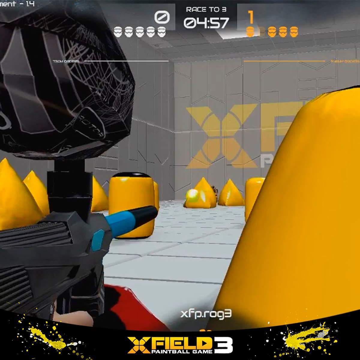 Be careful that you're really covered by the bunker !  ;) 
#xfp3 #paintball