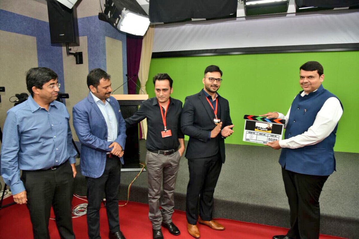 RKumarnbt's tweet photo. CM @Dev_Fadnavis inaugurated new studio of DGIPR today at Mantralaya, Mumbai.
@NBTMumbai https://t.co/iDbEkbGhj6