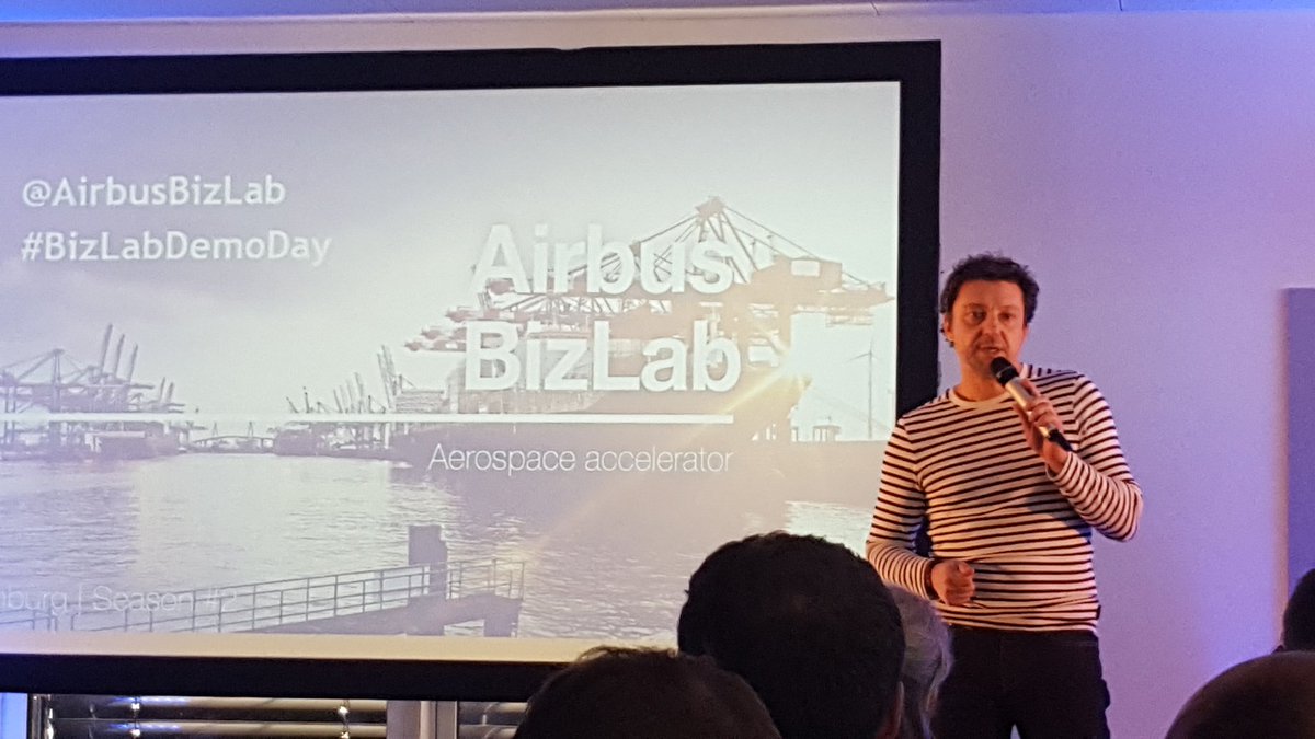 DrMarkusMay's tweet image. @Gutbruno kicking off the #BizLabDemoDay at @airbusbizlab in Hamburg. Looking forward to the next session in Toulouse with @frisbee_startup