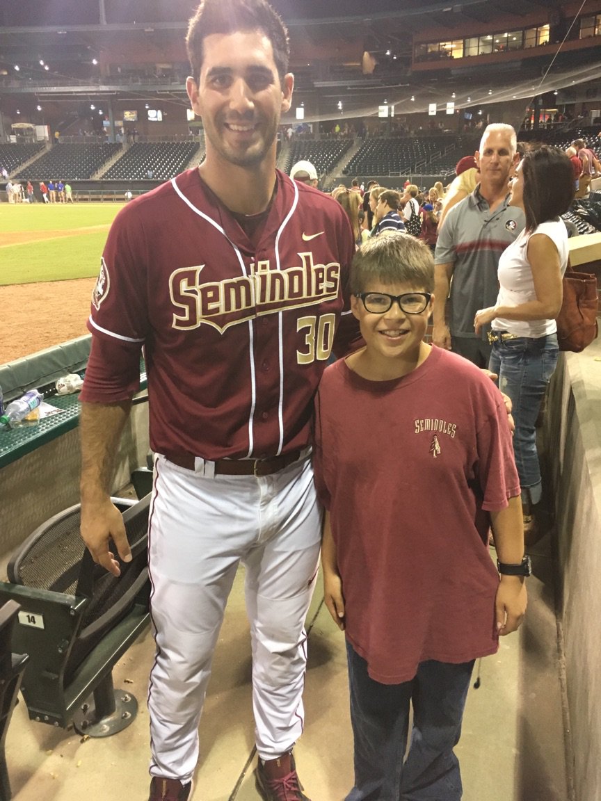 SeamarkRanch's tweet photo. Thanks to Seamark relief parent Mr. Mike, the boys home got to go to the Florida - Florida State baseball game... https://t.co/owpp0YQy02