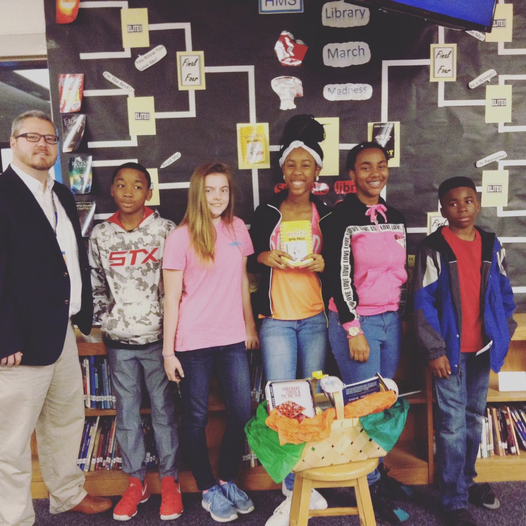 HandMSLibrary's tweet image. Winners! March Book Madness at Hand Middle School @HandMiddleSC @RichlandOne