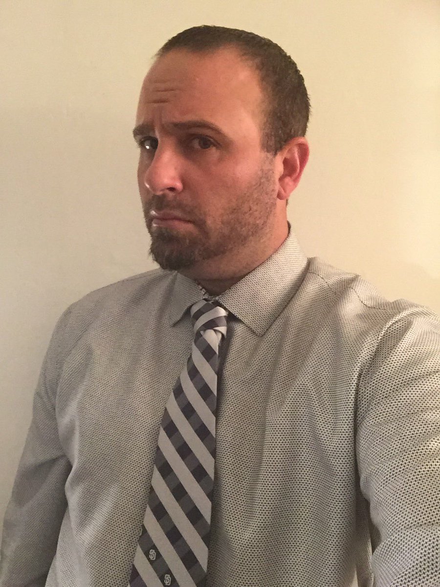 brooksinga22's tweet image. Unfortunately as a teacher I can't put my #capson but I can put my #tieon. Let's go @Padres