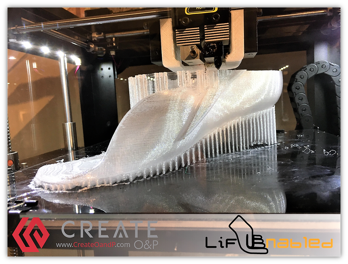 CreateOandP's tweet photo. Brent Wright with LifEnabled printing the first Raptor Triplaner Orthosis on his #Create3400 System.
#LifEnabled #Digiscan #Orthotics https://t.co/9I2wRjtbK9