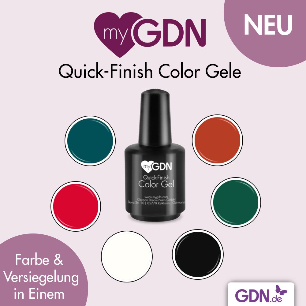 GermanDreamNail's tweet photo. myGDN Quick-Finish Color Gelen - Farbe & Versiegelung in Einem! Praktische 15ml Pinselflasche. https://t.co/7KM2gKPveo #mygdn #quickfinish https://t.co/mASoyztCWK