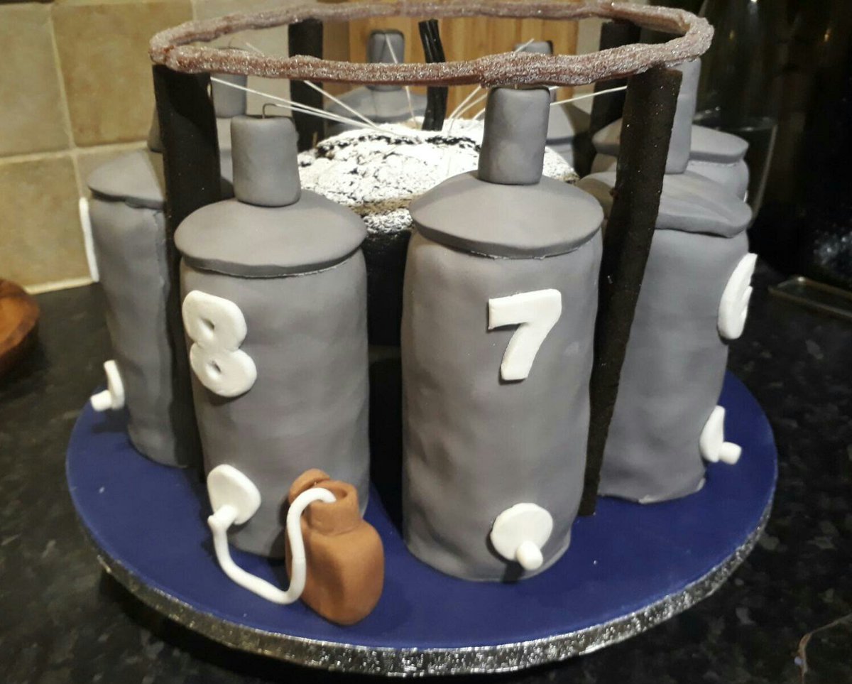 LucieMunns's tweet photo. Celebrating with a CTD cake for Dr Alex Poulton's last day at #NOCS #CTD #oceanography #mondaymotivation #phdlife #icameinlikeaCTD @NOCnews https://t.co/PtVmx32fZD