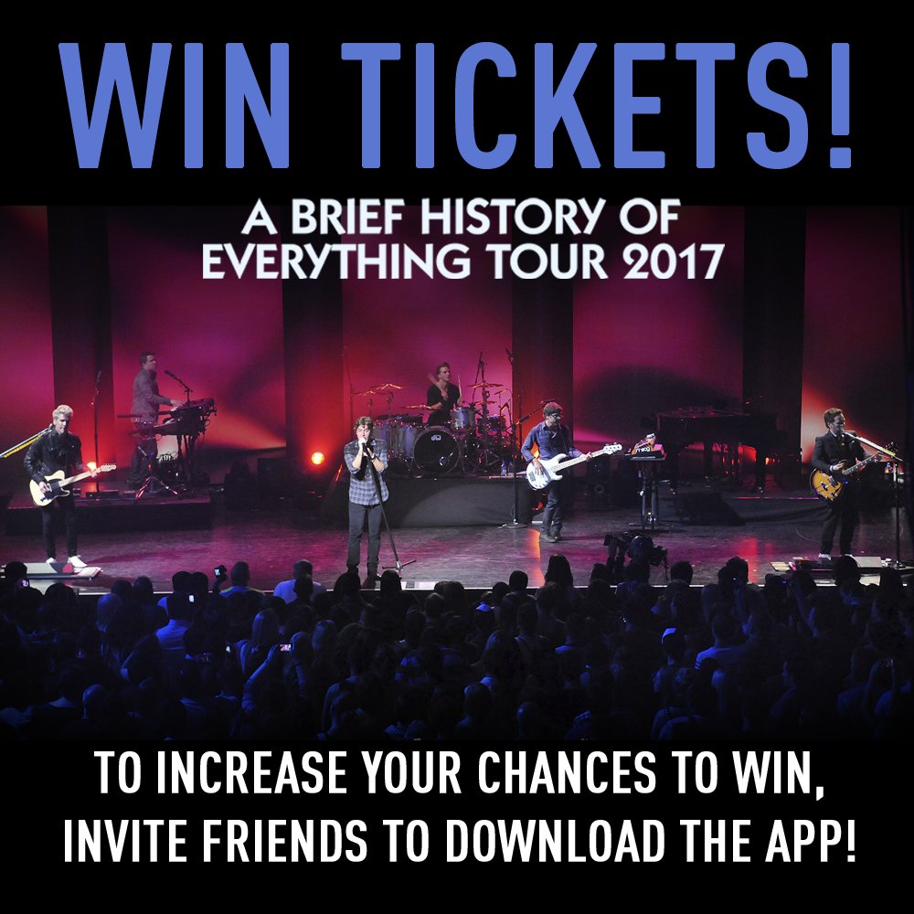 Giving away a pair of FREE tickets to #ABriefHistoryTour to TWO winners each week! Entering is easy - learn more: mbtwty.co/appnews