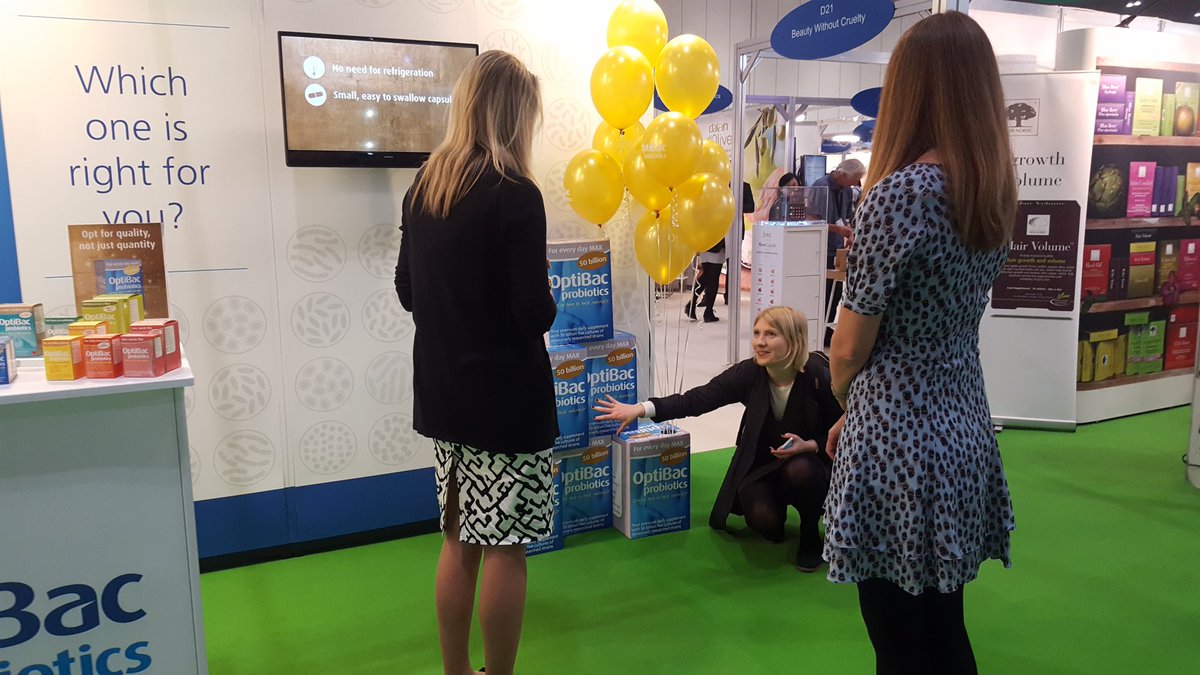 OptiBac's tweet photo. Playing w balloons at #NPE17... If you'd like one do come by and see us at e12!  @NatProductsShow #OptiBactotheMAX https://t.co/KSEWs0zonK
