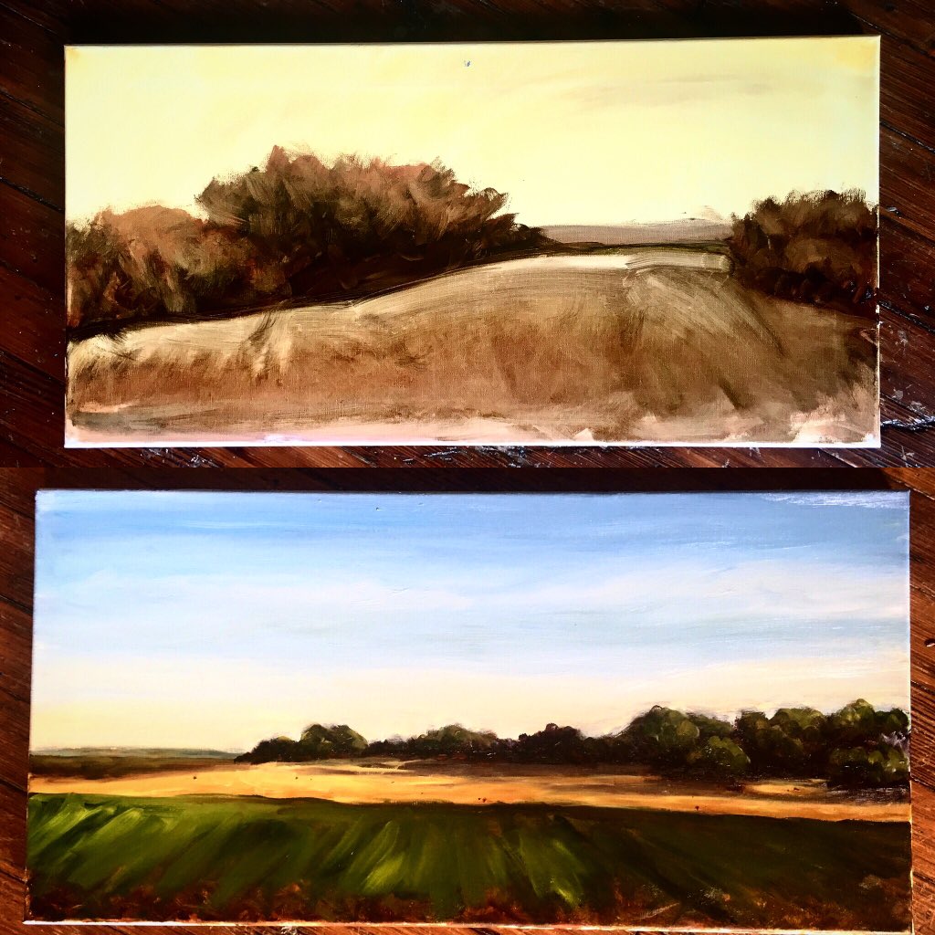 Christafor's tweet image. #wip preparing for my next round of shows #oilpainting #art #landscapeart