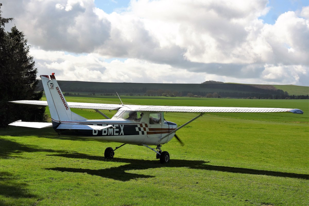 Alex Brice another budding commercial pilot on his first trial lesson with Chris Puddy on a beautiful Spring day. See you again soon Alex