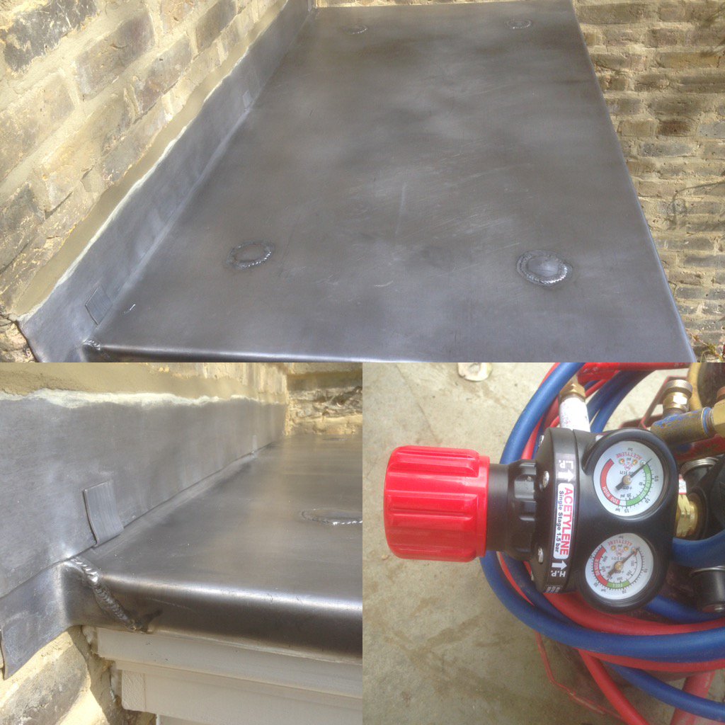 1st lead flat roof done with my new reg #roofing #leadwork #code5