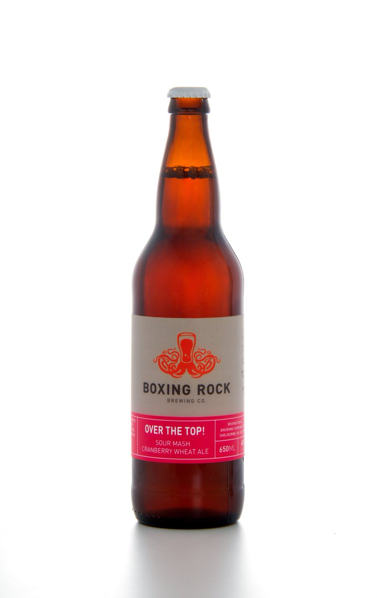 Over the Top! Sour Cranberry Wheat Ale.  First sour beer in <a href="/theNSLC/">NSLC</a> arrives this week! | ow.ly/e4bf30avMMk | #nscraftbeer #sourbeer