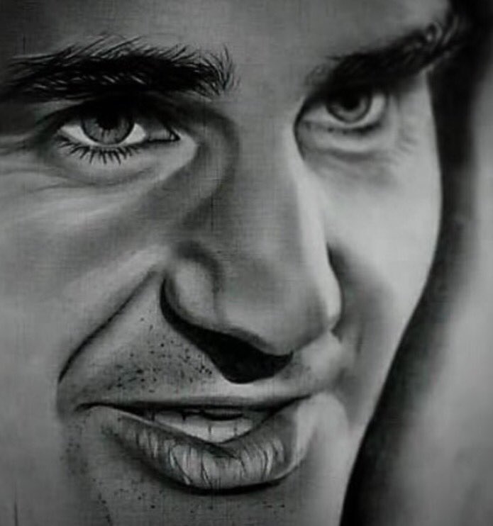 Daluzardo's tweet photo. Y ayer ganó la perfección Suiza @rogerfederer . Dibujo que realice no hace mucho. Acompañado de la perfección venezolana @CarolinaPadron ❤️ https://t.co/CK8XL0N9KW