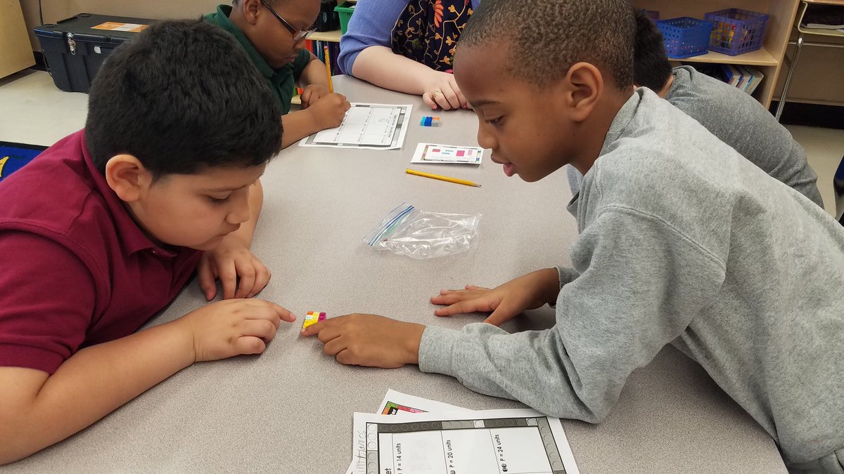 Exploring perimeter today by using Legos to build models! #76learns
