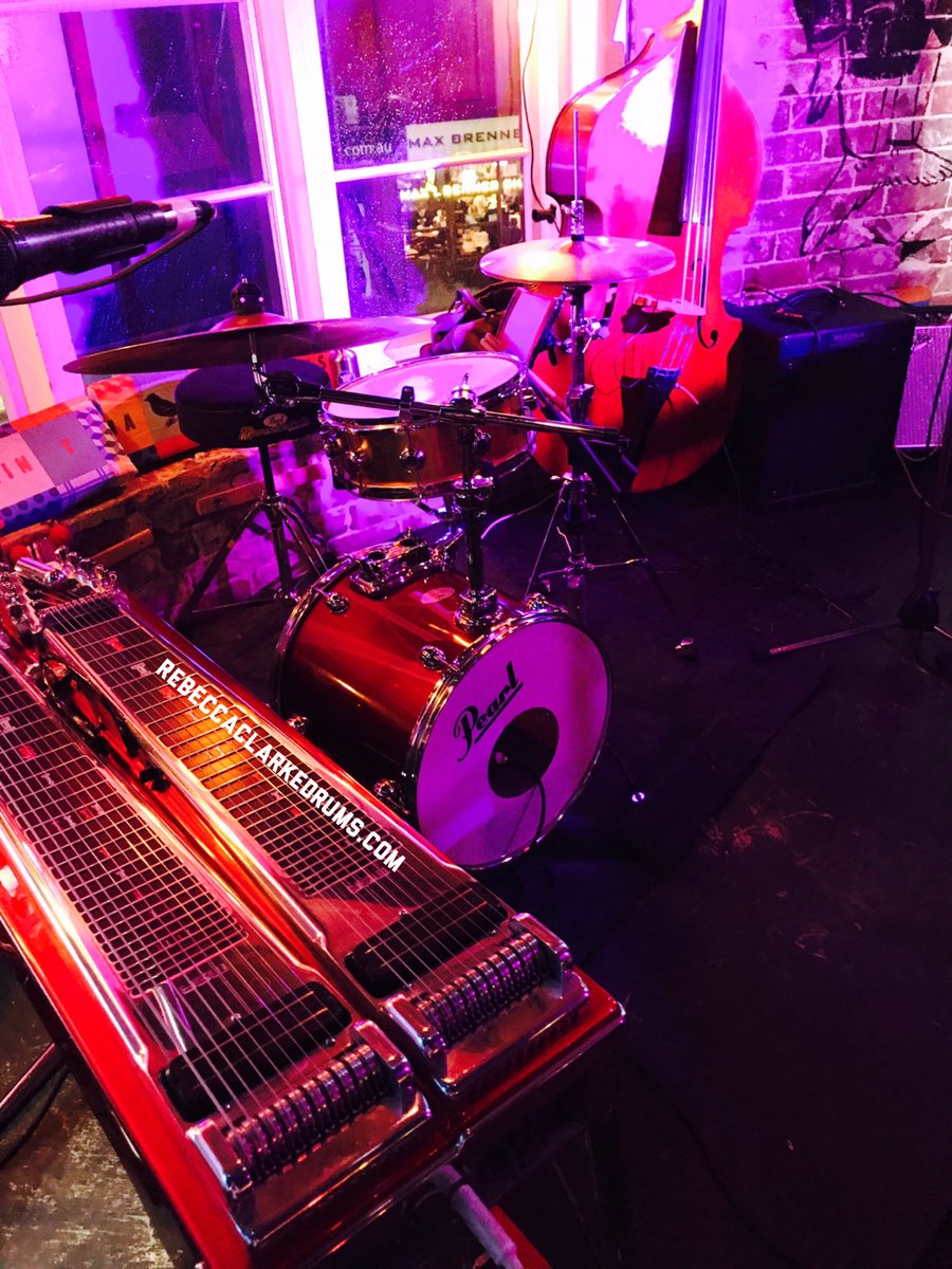 BeckClarkeDrums's tweet photo. Mini set up for Rachael Brady &amp; The Moonshine Special. #drums #pearldrums #haymandrums #drumming https://t.co/Tmc2OevmmA