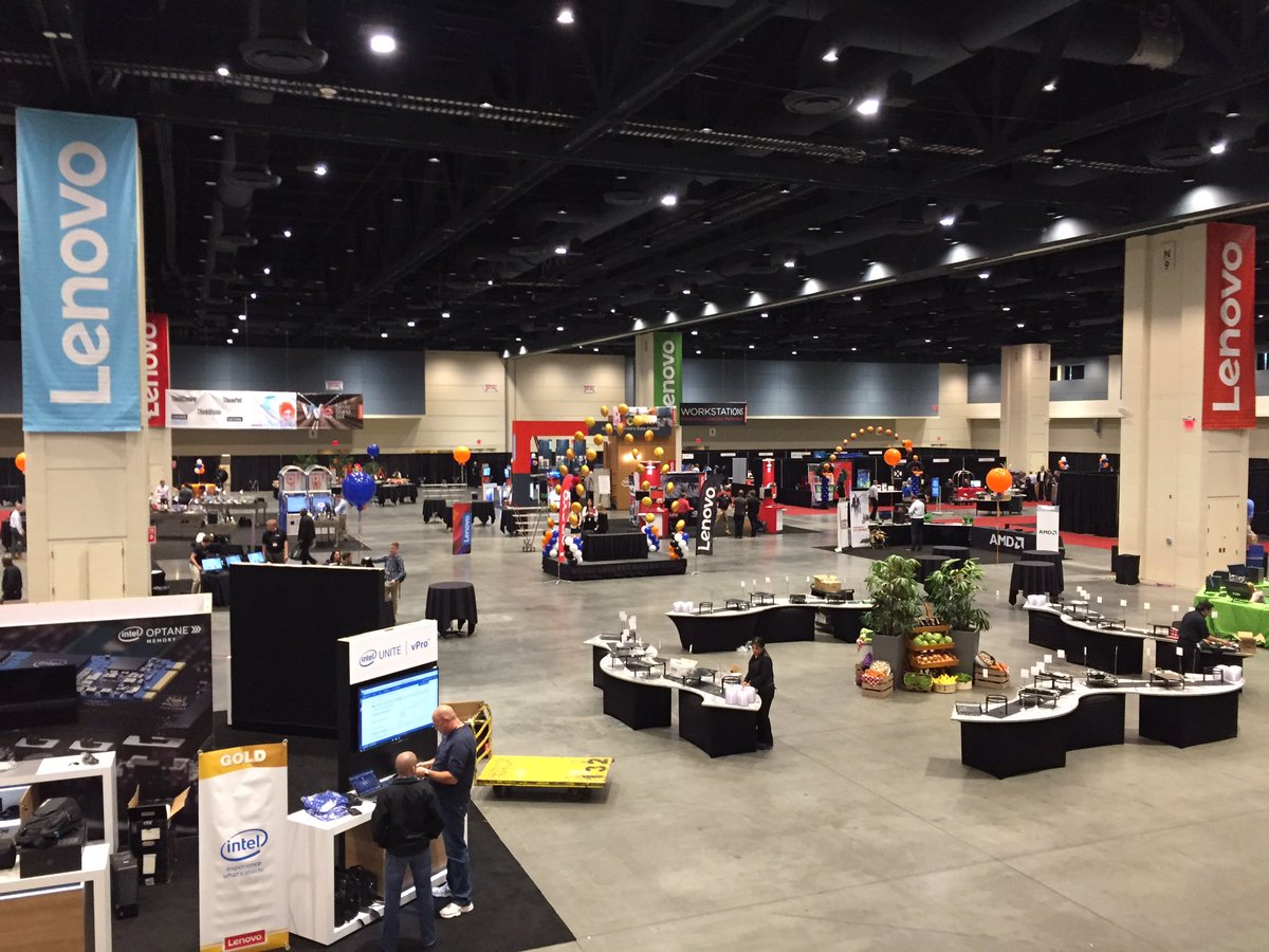 shookatash's tweet photo. .@CloudianStorage setting up for the @lenovo sales kick off.  #sko https://t.co/zxiFsGqfIh