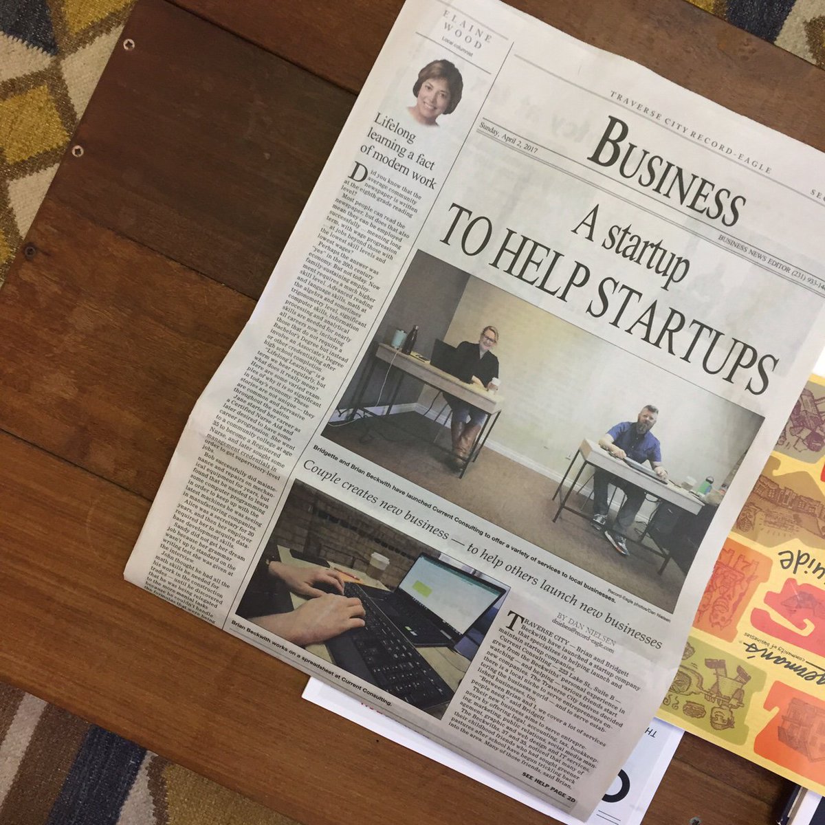 CurrentTCMI's tweet image. Does your business need PR love? We're so good we got ourselves in the paper! Hit us up, we can help businesses of all ages. #MondayMorning