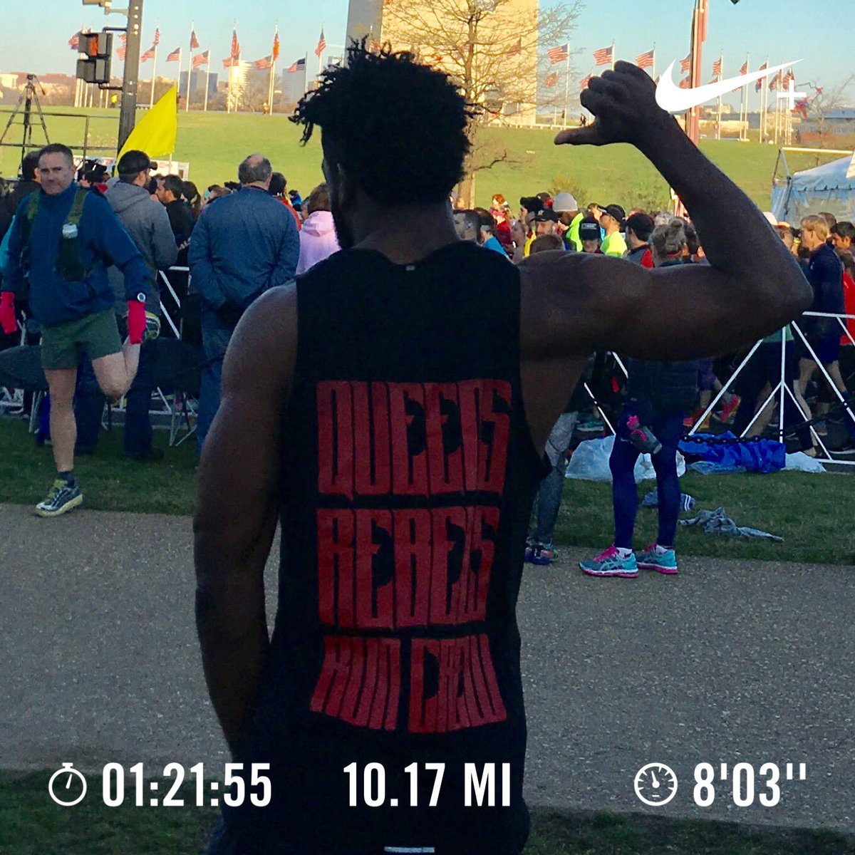TheLostGrad's tweet photo. #iRUNSthis @NikeRunning @UARunning #BTGDC i ran the #CherryBlossom10miler at 8'03 mi/pace after partying all weekend wit @DistrictRunning https://t.co/X7AxVKy1cp