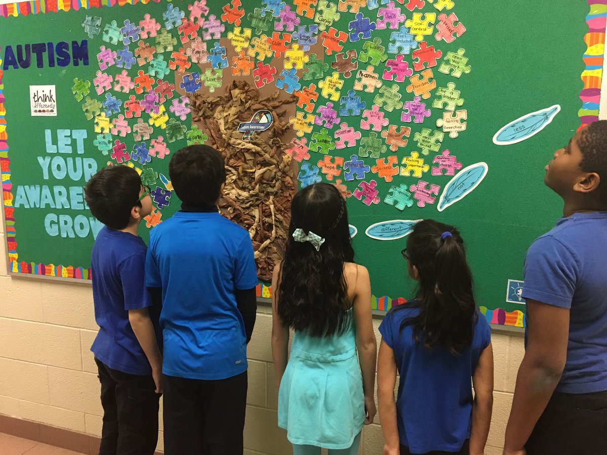 "Light it up Blue" at Highfield! Autism Awareness Day