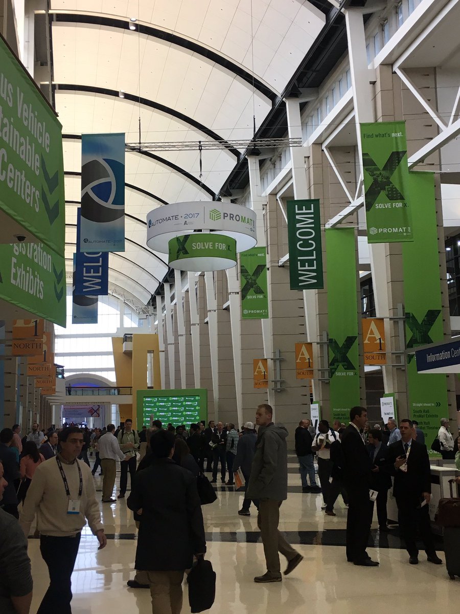 ArringtonAutomn's tweet photo. Well - it was an early flight but we made it before the show floor is even open. Can't wait to see it all at these 2 shows. #Automate2017 https://t.co/2y4HZVvL7M