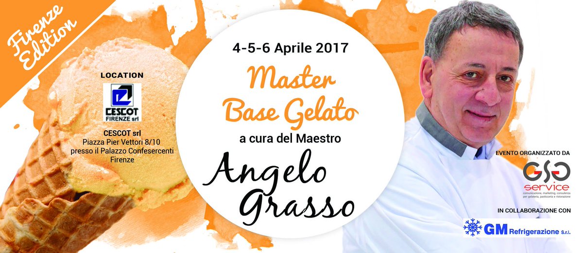Domani a #Firenze prossima settimana a #Milano. Segui le tappe del Master Base Gelato con #AngeloGrasso su #facebook bit.ly/MasterBase-Ang…