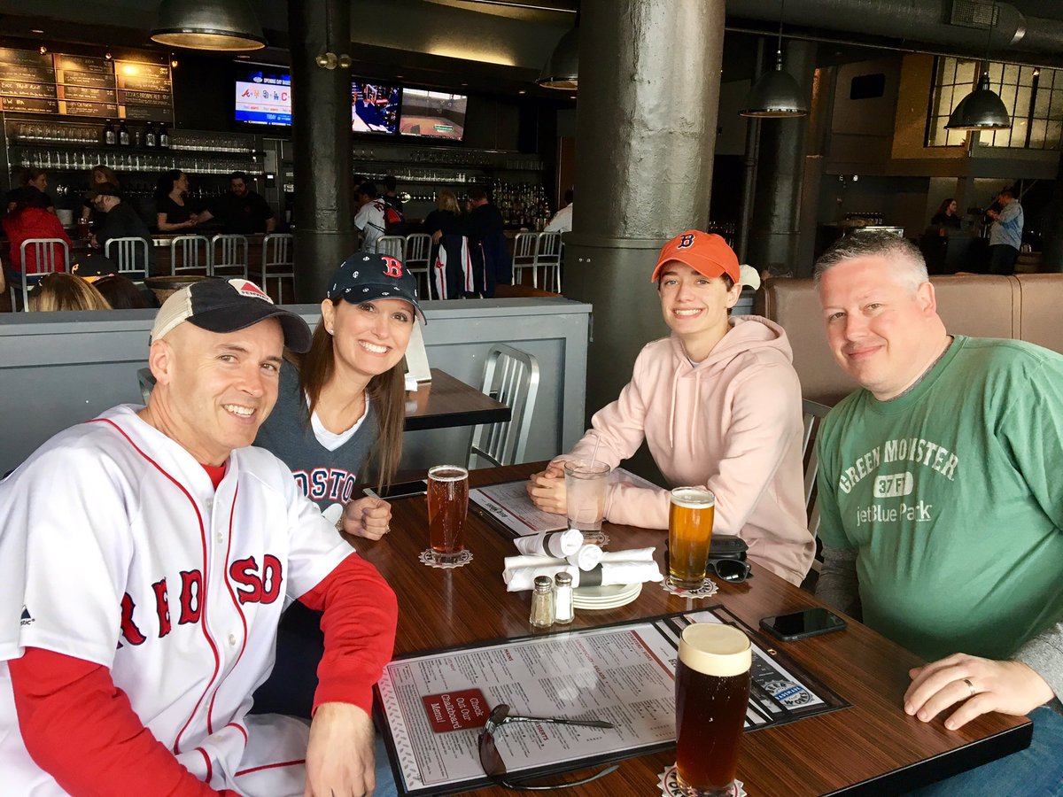 jlo5150's tweet photo. Let's go Sox!! #bostonbeerworks #RedsOpeningDay here's to another year with good friends at opening day https://t.co/LhvKaXzHUR