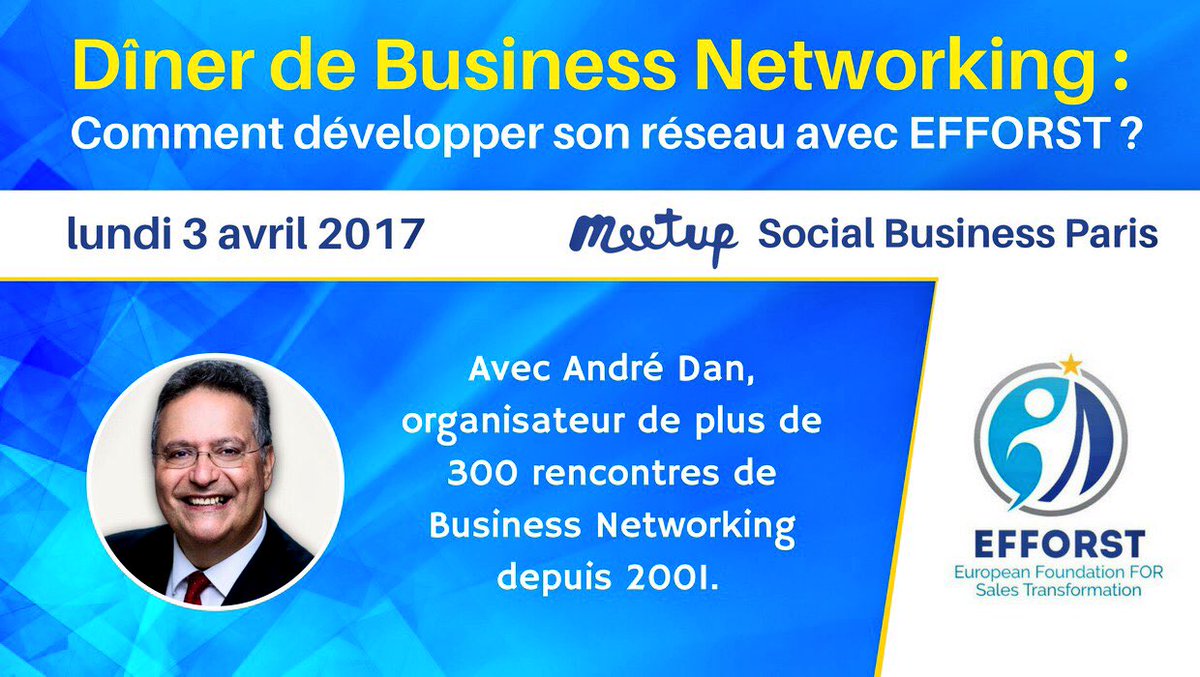 B_Duchatelet's tweet photo. Ce soir 3 avril dîner #BusinessNetworking d'@EFF0RST via @andredan à Paris
Dvlp votre réseau.
Avec vous ?
#EFFORST
https://t.co/q5binPHZn7 https://t.co/nNcQ8r0oBw