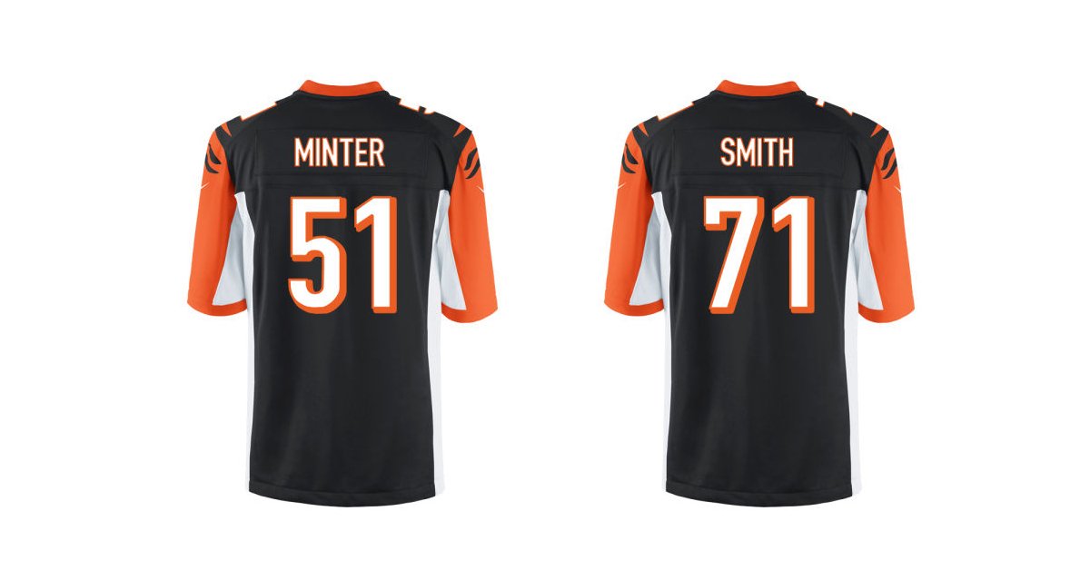 Jersey Numbers:  Kevin Minter ➡ 51 Andre Smith ➡71  #Bengals https://t.co/mkF7aVRdnJ
