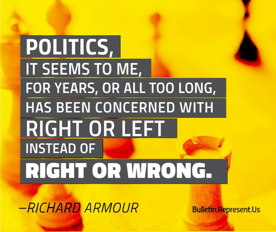 representus's tweet image. Exactly. Partisan politics are preventing progress on issues Americans care about. #MondayMorning #FightBigMoney