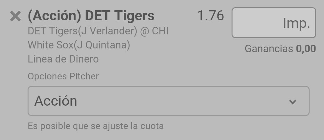 hitmlbrun's tweet photo. Pick ⚾3
⌚ 22:10
🏆 DET Tigers - CHI White Sox ⚾ 
✏ DET Tigers Linea de Dinero(Accion)
📣 Stake 2/10
💰 @1.76 https://t.co/4jkj9PIpqm