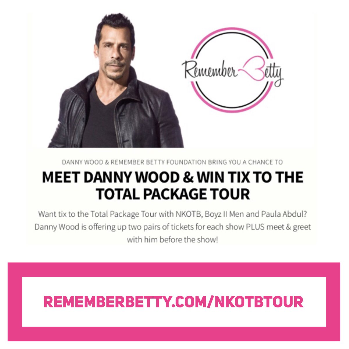 RememberBetty's tweet photo. Here's your chance to win #TotalPackageTour tix + meet @dannywood! Enter at https://t.co/9l3DP1KzUl https://t.co/V7Y3tGoMJ3