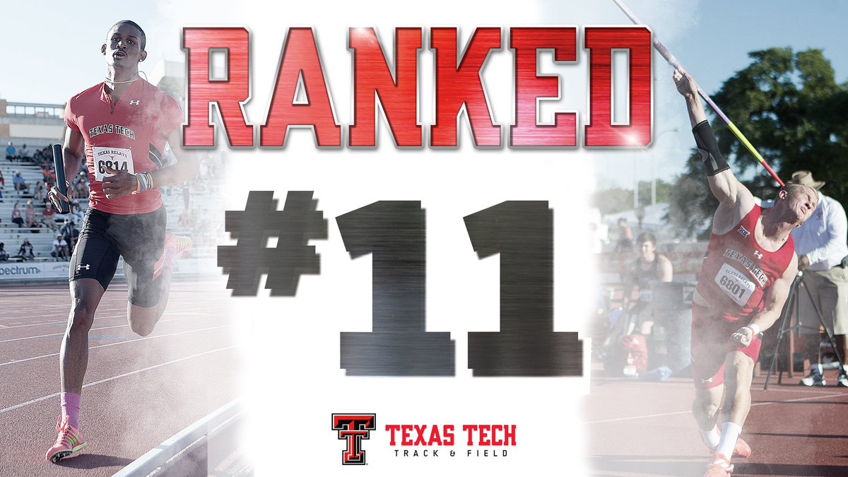 TexasTechTF's tweet photo. Men's team moves up to No. 11 in latest @USTFCCCA ranking #WreckEm 
https://t.co/I903DlUZ4F https://t.co/jqGBSTGqpC