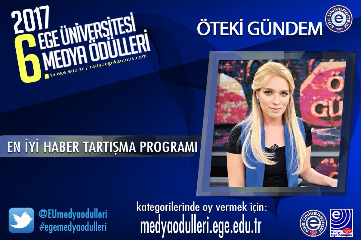 Cansu Canan Özgen  ( <a href="/cansucananozgen/">Cansu Canan Özgen</a> ) #egemedyaodulleri oylamasında aday. Oylama için: goo.gl/hdYJih