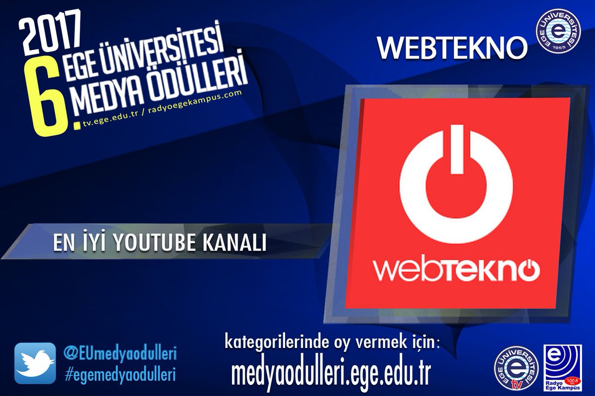 WebTekno ( <a href="/webtekno/">Webtekno</a> ) #egemedyaodulleri oylamasında aday. Oylama için: goo.gl/hdYJih