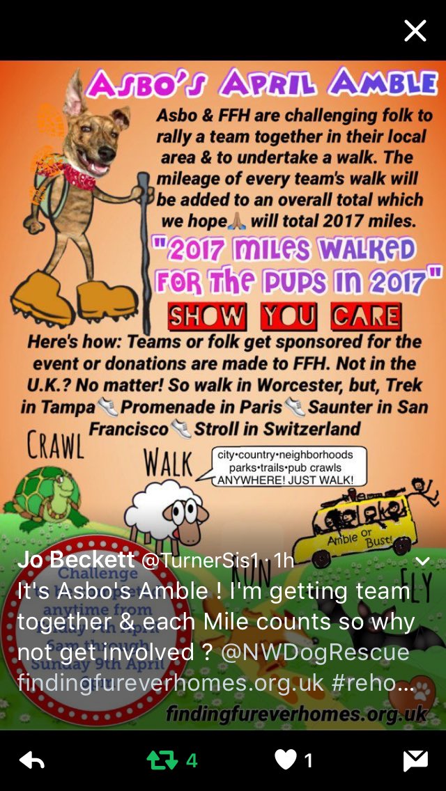 karen73984451's tweet image. #k9hour  #Asbos April Amble happening this weekend,how are you getting involved ? Walking 🚶 in a group ? Or with ur 🐶 Donating ?