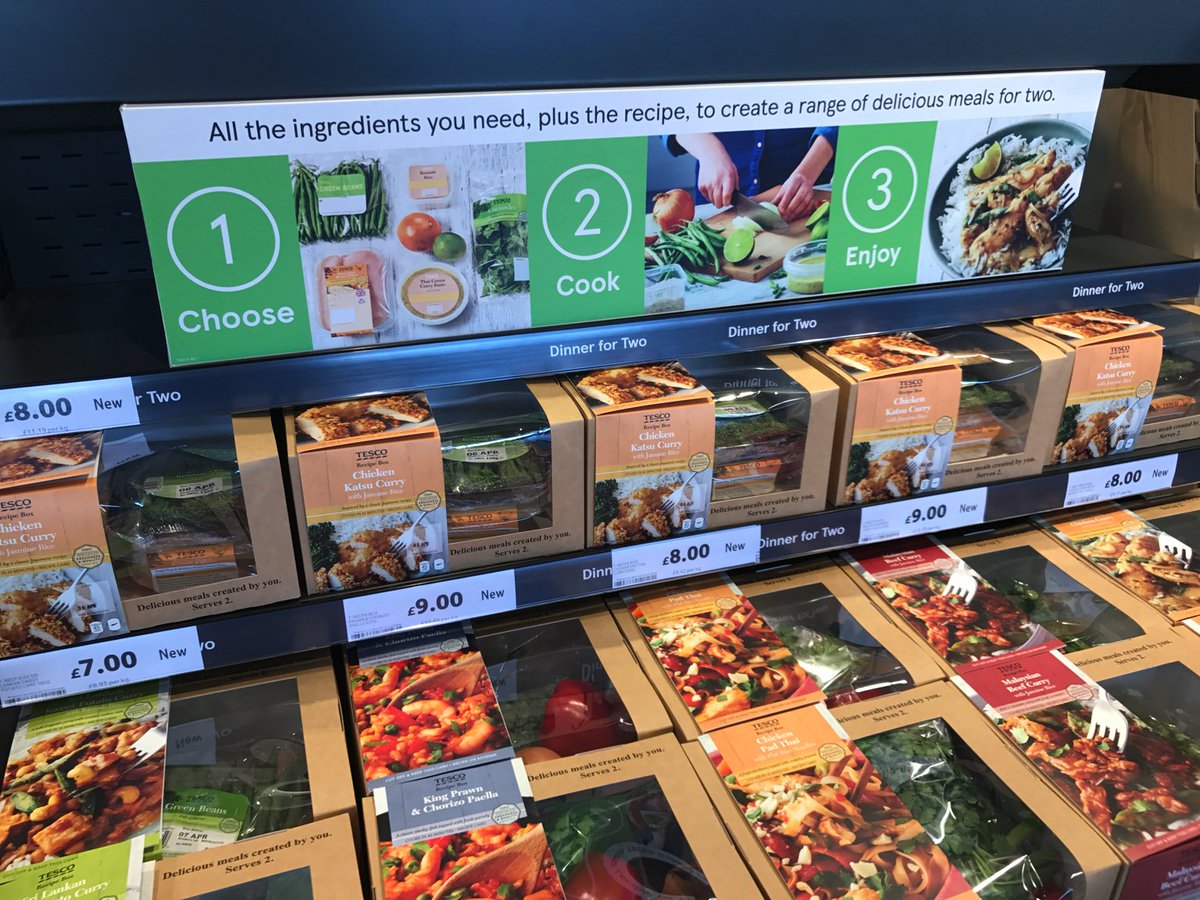The new Tesco Recipes made Easy boxes looking sharp too. Great innovation under the own label.