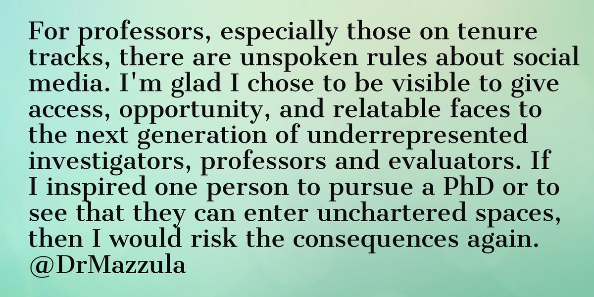 DrMazzula's tweet photo. I would risk the consequences again. #tweetsforchange @jack @LatinaRAS @Renetta_Tull #diverse_scholars https://t.co/xIWEabImgs