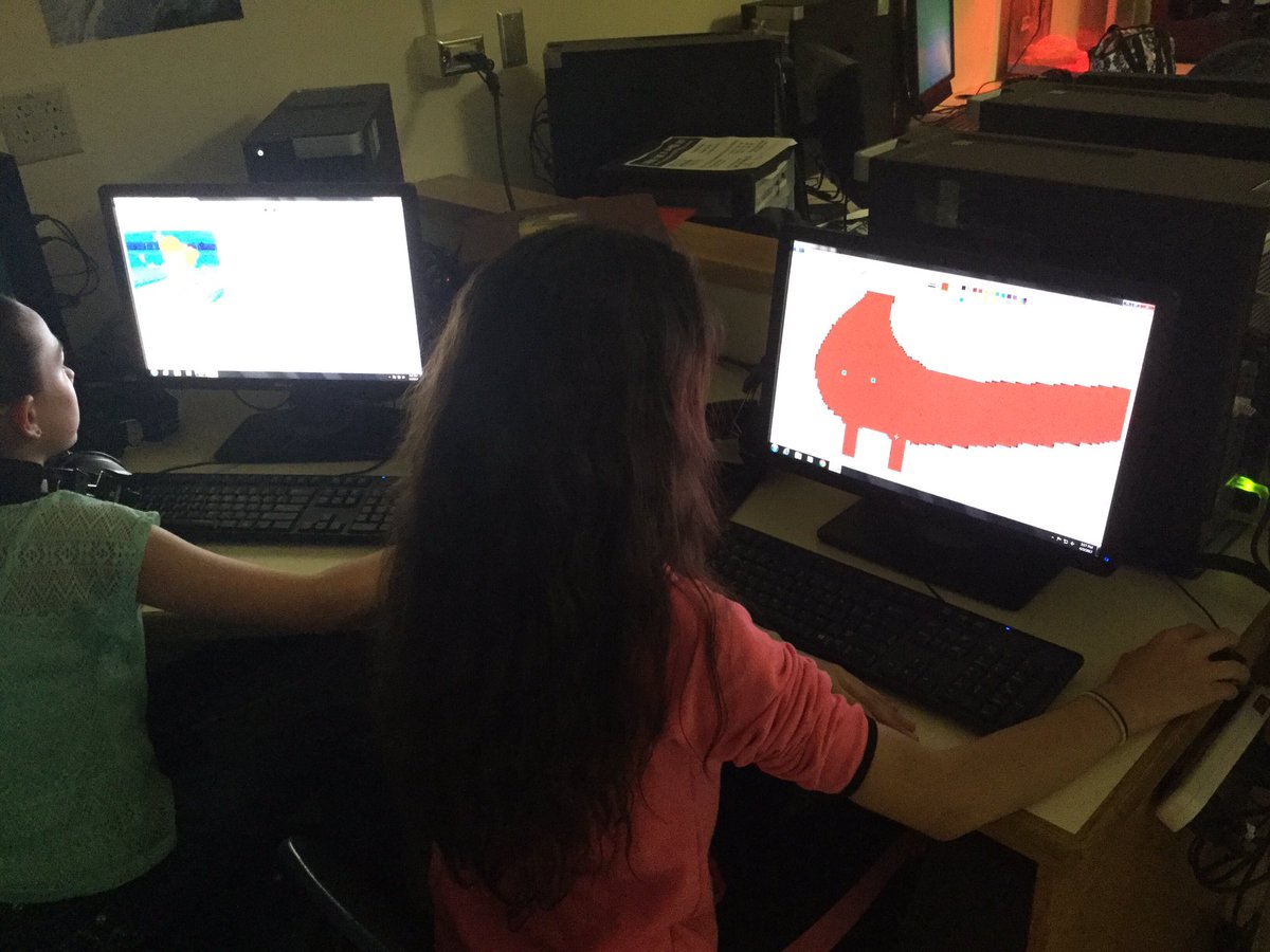 BrooksSTEM's tweet photo. 6th graders, 7th hour, finishing their MS paint projects.
@259Tech #technology1 #theylovetechnology https://t.co/6mR5gZ9Erc