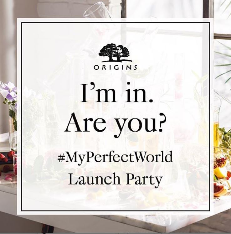 eventsatorigins.com #MyPerfectWorld <a href="/origins/">Origins</a> #contest <a href="/influenster/">Influenster</a>