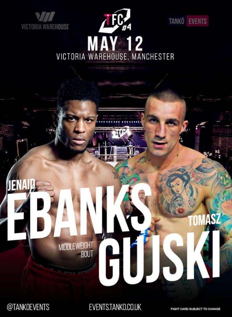 Jenaid Ebanks faces Tomasz Gujski at Tanko FC 4 in May. thesprawlmma.com/eng-us/news/je… #TFC4